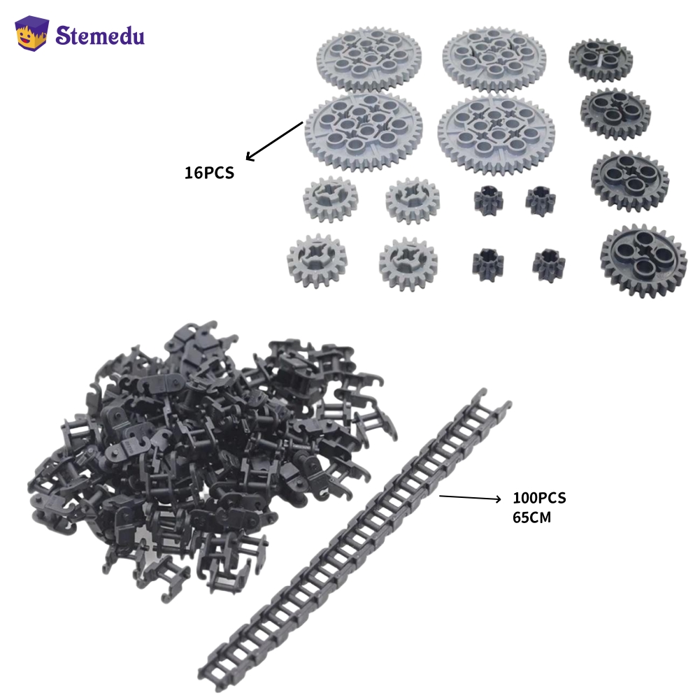 Lego Set Technic - 16 buah Set blok bangunan MOC,
