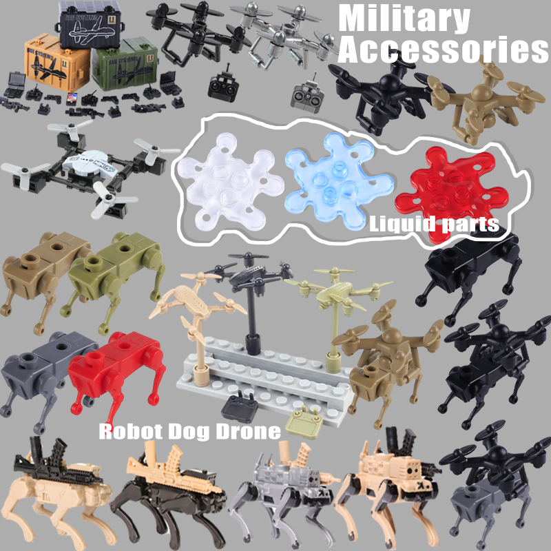 Lego Minifigure Holder - Aksesoris Militer Perang Dunia II UAV