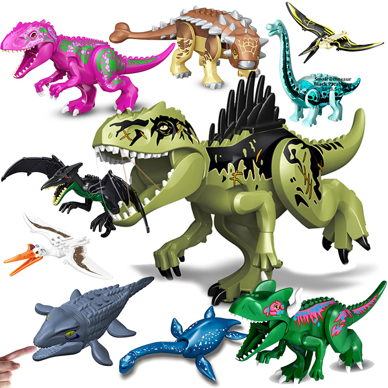 Lego Minifigure Holder - Jurassic Dinosaurus Dunia Brutal Raptor T-rex