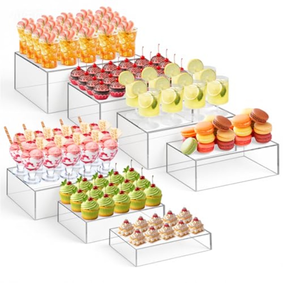 Set penyangga meja hidangan pe - Display Risers Set ulasan dan harga