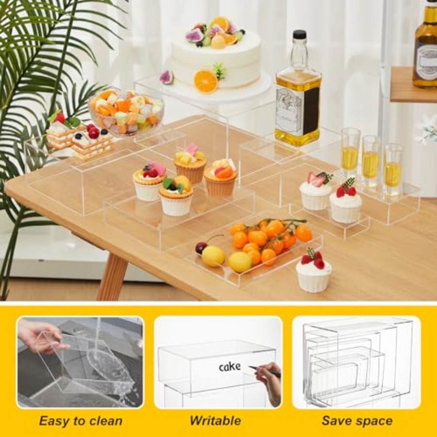 Set penyangga meja hidangan pe - Display Risers Set ulasan dan harga