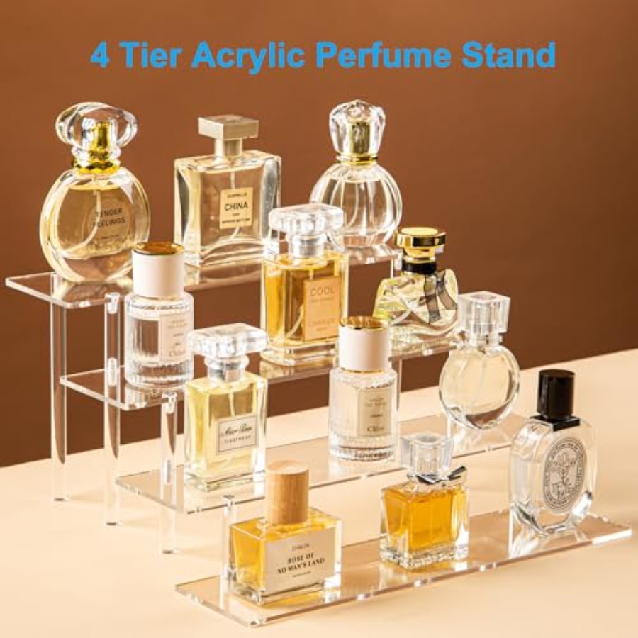 Rak Penyimpanan Parfum Akrilik - Display Risers Set ulasan dan harga