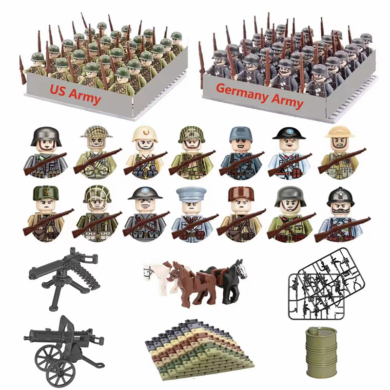 24 Buah/Batch Karakter Militer - Lego Minifigure Holder ulasan dan harga